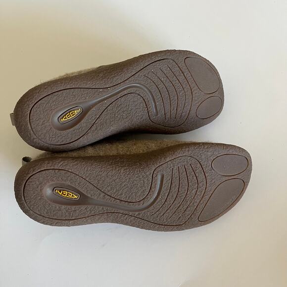 KEEN 'Howser' Women's 9.5 Slip On Comfort Shoe Beige Felted Wool Uppers - Picture 6 of 8